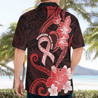Heart Health Awareness Hawaiian Shirt Warrior Wears Red Polynesian Style