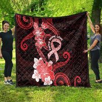 Heart Health Awareness Quilt Warrior Wears Red Polynesian Style