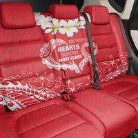 Heart Health Awareness Back Car Seat Cover Polynesian Red Ribbon