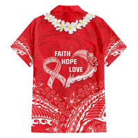Heart Health Awareness Hawaiian Shirt Polynesian Red Ribbon