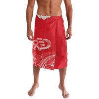 Heart Health Awareness Lavalava Polynesian Red Ribbon