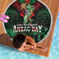 New Zealand ANZAC Day Beach Blanket Aotearoa Hei Tiki