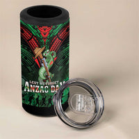 New Zealand ANZAC Day 4 in 1 Can Cooler Tumbler Aotearoa Hei Tiki