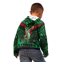 New Zealand ANZAC Day Kid Hoodie Aotearoa Hei Tiki