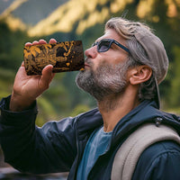 Hawaii King Kamehameha Day 4 in 1 Can Cooler Tumbler Polynesian Pattern Mix Hibiscus Gold