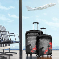 Cook Islands ANZAC Day Luggage Cover Soldier Silhouette Remembrance