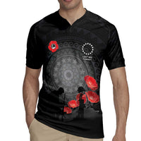 Cook Islands ANZAC Day Rugby Jersey Soldier Silhouette Remembrance