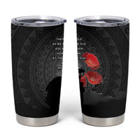 Cook Islands ANZAC Day Tumbler Cup Soldier Silhouette Remembrance