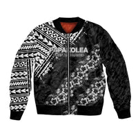Hawaii Papakolea Born And Raised Bomber Jacket Hawaiian Tribal Pattern