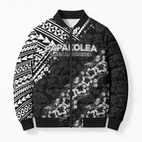 Hawaii Papakolea Born And Raised Bomber Puffer Jacket Hawaiian Tribal Pattern