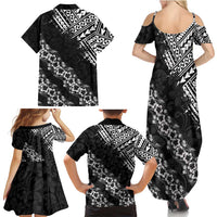 Hawaii Papakolea Born And Raised Family Matching Summer Maxi Dress and Hawaiian Shirt Hawaiian Tribal Pattern