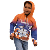 Marshall Islands Fishermen's Day Kid Hoodie It's Fishing Time