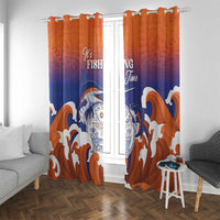 Marshall Islands Fishermen's Day Window Curtain It's Fishing Time