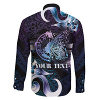 Personalised Polynesia Suicide Prevention Awareness Family Matching Tank Maxi Dress and Hawaiian Shirt No Story Should End Too Soon