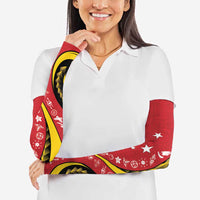 Papua New Guinea Independence Arm Sleeves Special Style Red Version LT05 - Polynesian Pride