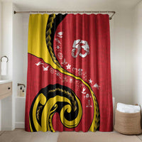 Papua New Guinea 50th Independence Anniversary Bathroom Set Special Style Red Version - Polynesian Pride