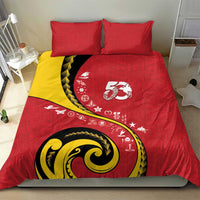 Papua New Guinea Independence Bedding Set Special Style Red Version LT05 - Polynesian Pride