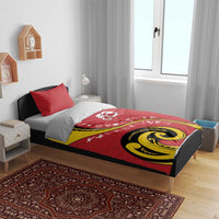 Papua New Guinea Independence Bedding Set Special Style Red Version LT05 - Polynesian Pride