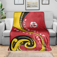 Papua New Guinea Independence Blanket Special Style Red Version LT05 - Polynesian Pride