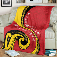 Papua New Guinea Independence Blanket Special Style Red Version LT05 - Polynesian Pride