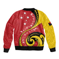 Papua New Guinea Independence Bomber Jacket Special Style Red Version LT05 - Polynesian Pride