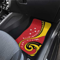 Papua New Guinea 50th Independence Anniversary Car Mats Special Style Red Version - Polynesian Pride
