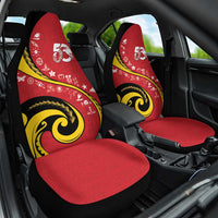 Papua New Guinea Independence Car Seat Cover Special Style Red Version LT05 One Size Red - Polynesian Pride
