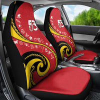 Papua New Guinea Independence Car Seat Cover Special Style Red Version LT05 - Polynesian Pride