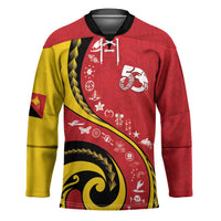 Papua New Guinea Independence Hockey Jersey Special Style Red Version LT05 Unisex Red - Polynesian Pride