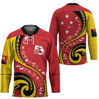 Papua New Guinea Independence Hockey Jersey Special Style Red Version LT05 - Polynesian Pride