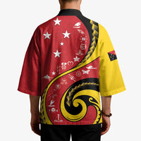 Papua New Guinea 50th Independence Anniversary Kimono Special Style Red Version - Polynesian Pride