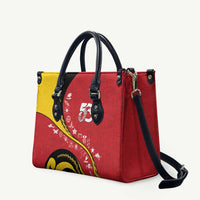 Papua New Guinea 50th Independence Anniversary Leather Bag Special Style Red Version - Polynesian Pride