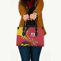 Papua New Guinea Independence Leather Bag Special Style Red Version LT05 - Polynesian Pride