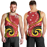 Papua New Guinea 50th Independence Anniversary Men Tank Top Special Style Red Version - Polynesian Pride