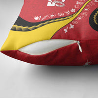 Papua New Guinea Independence Pillow Cover Special Style Red Version LT05 - Polynesian Pride