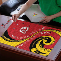Papua New Guinea Independence Puzzle Special Style Red Version LT05 - Polynesian Pride