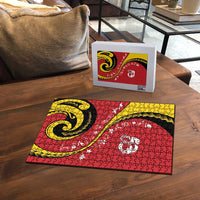 Papua New Guinea 50th Independence Anniversary Puzzle Special Style Red Version - Polynesian Pride