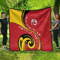 Papua New Guinea Independence Quilt Special Style Red Version LT05 - Polynesian Pride