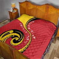 Papua New Guinea Independence Quilt Special Style Red Version LT05 - Polynesian Pride