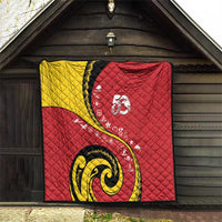 Papua New Guinea Independence Quilt Special Style Red Version LT05 - Polynesian Pride