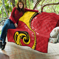 Papua New Guinea Independence Quilt Special Style Red Version LT05 - Polynesian Pride