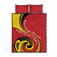 Papua New Guinea Independence Quilt Bed Set Special Style Red Version LT05 - Polynesian Pride