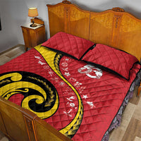Papua New Guinea Independence Quilt Bed Set Special Style Red Version LT05 - Polynesian Pride