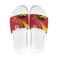 Papua New Guinea Independence Slide Sandals Special Style Red Version LT05 - Polynesian Pride