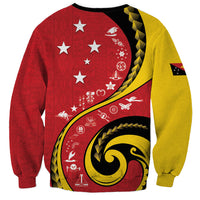 Papua New Guinea Independence Sweatshirt Special Style Red Version LT05 - Polynesian Pride