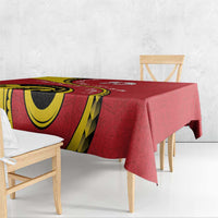 Papua New Guinea 50th Independence Anniversary Tablecloth Special Style Red Version - Polynesian Pride