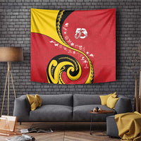 Papua New Guinea 50th Independence Anniversary Tapestry Special Style Red Version - Polynesian Pride