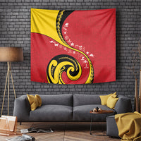 Papua New Guinea Independence Tapestry Special Style Red Version LT05 Red - Polynesian Pride