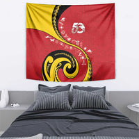 Papua New Guinea Independence Tapestry Special Style Red Version LT05 - Polynesian Pride