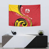 Papua New Guinea Independence Tapestry Special Style Red Version LT05 - Polynesian Pride